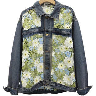 Floral Detail Denim Jacket