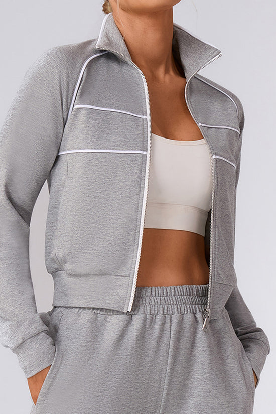 Sleek Performance Zip Jacket