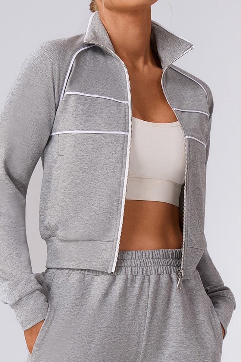 Sleek Performance Zip Jacket