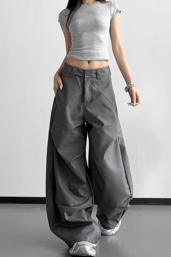 Wide-Leg Casual Pants