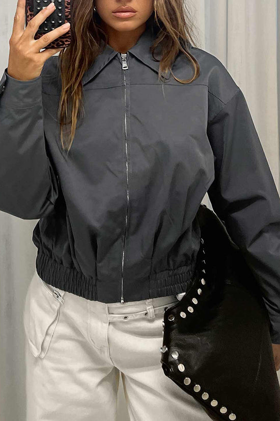 Chic Zip-Up Casual Jacket