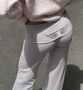Angel Wing Sequin Casual Pants