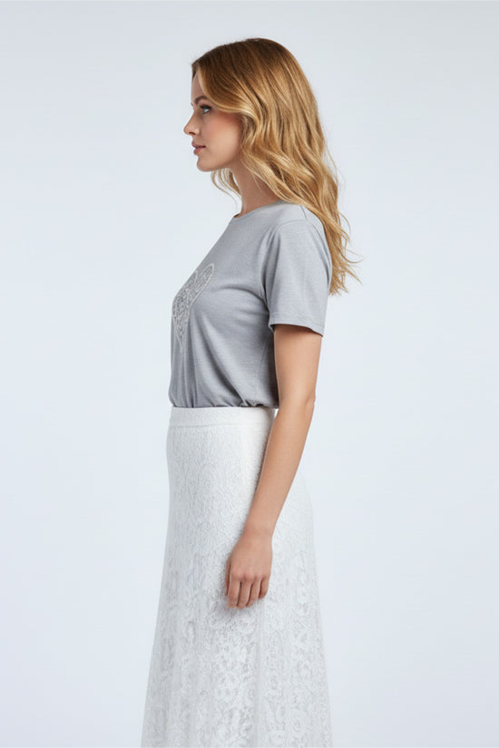 Heartline Embroidered T-Shirt