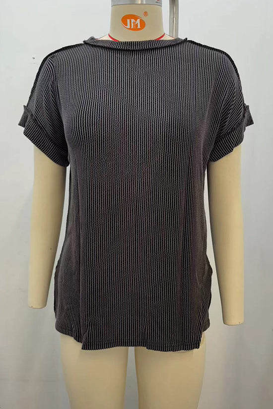 Relaxed Fit Textured T-Shirt