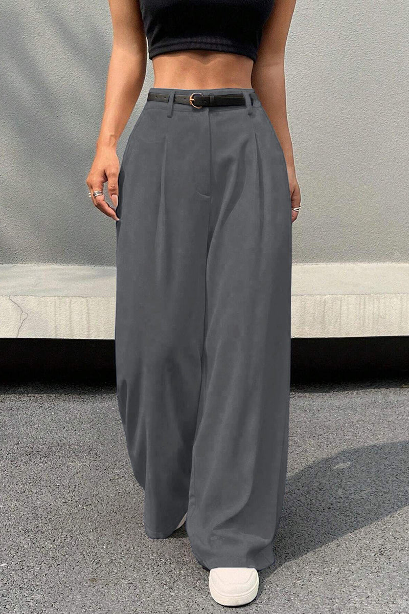 Wide-Leg Casual Pants