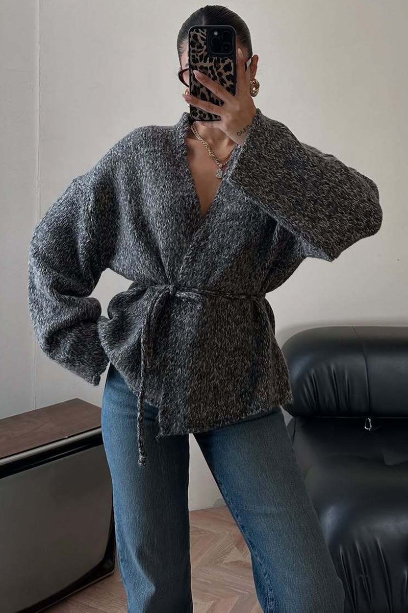 Cozy Knit Belted Cardigan