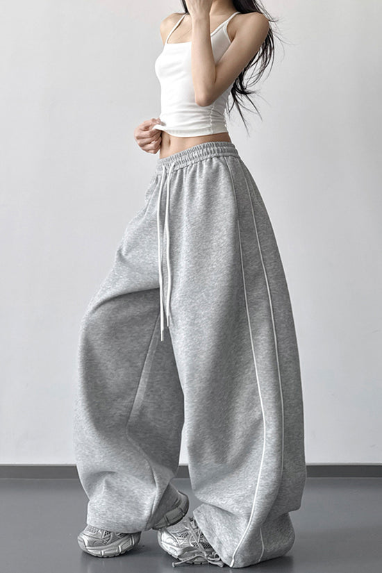 Relaxed Wide-Leg Casual Pants