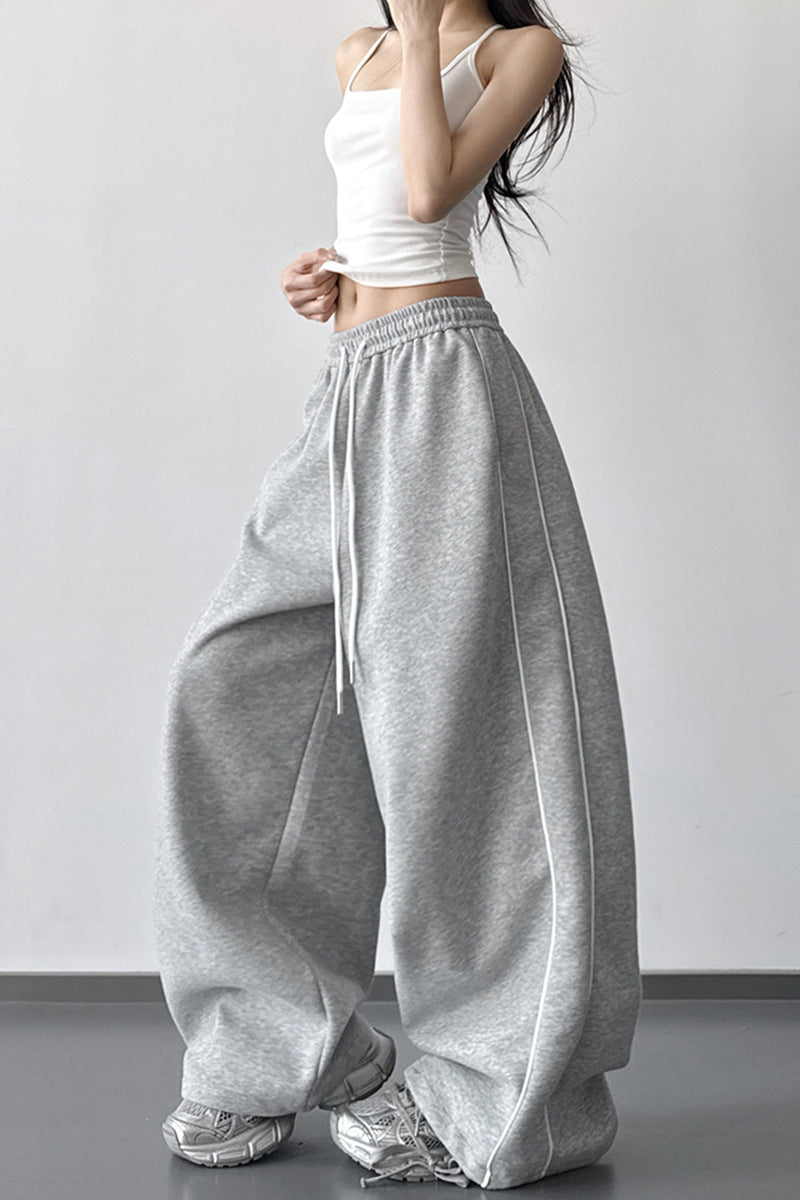 Relaxed Wide-Leg Casual Pants