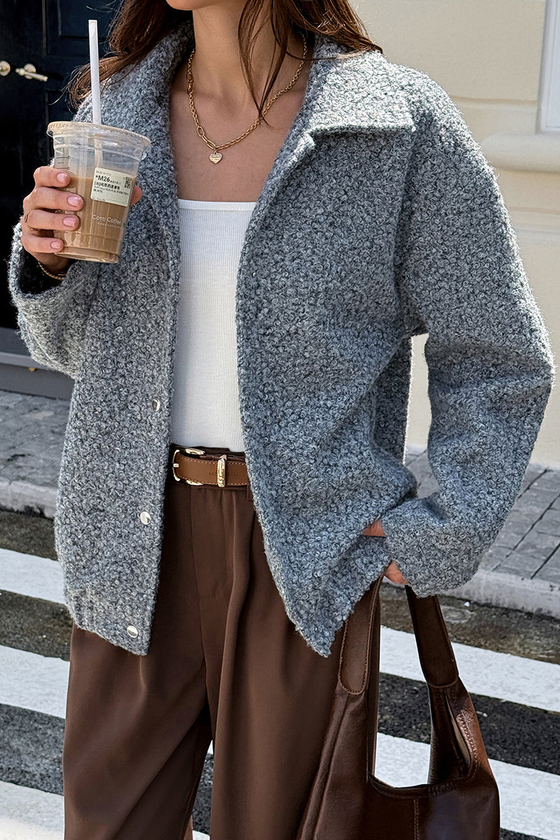 Cozy Button-Up Jacket with Collar