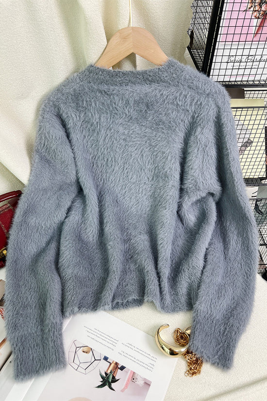 Cozy Button-Embellished Cardigan