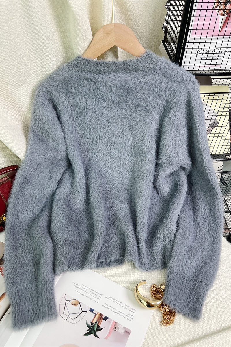 Cozy Button-Embellished Cardigan