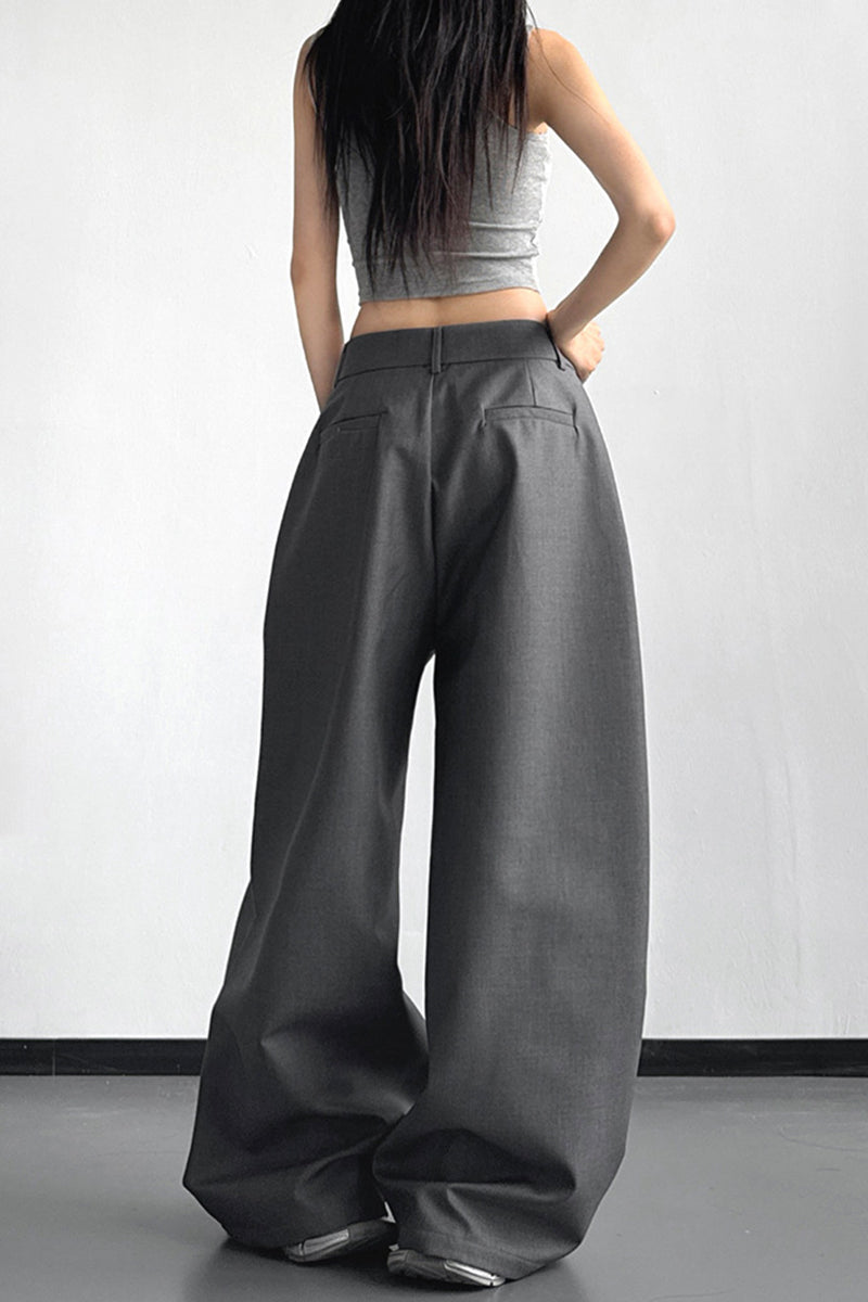 Oversized Wide-Leg Casual Pants
