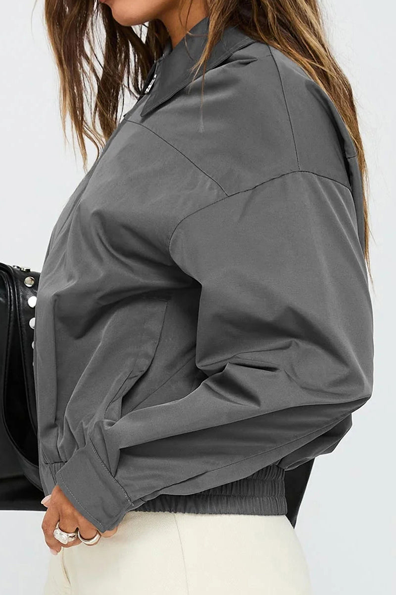 Chic Zip-Up Casual Jacket