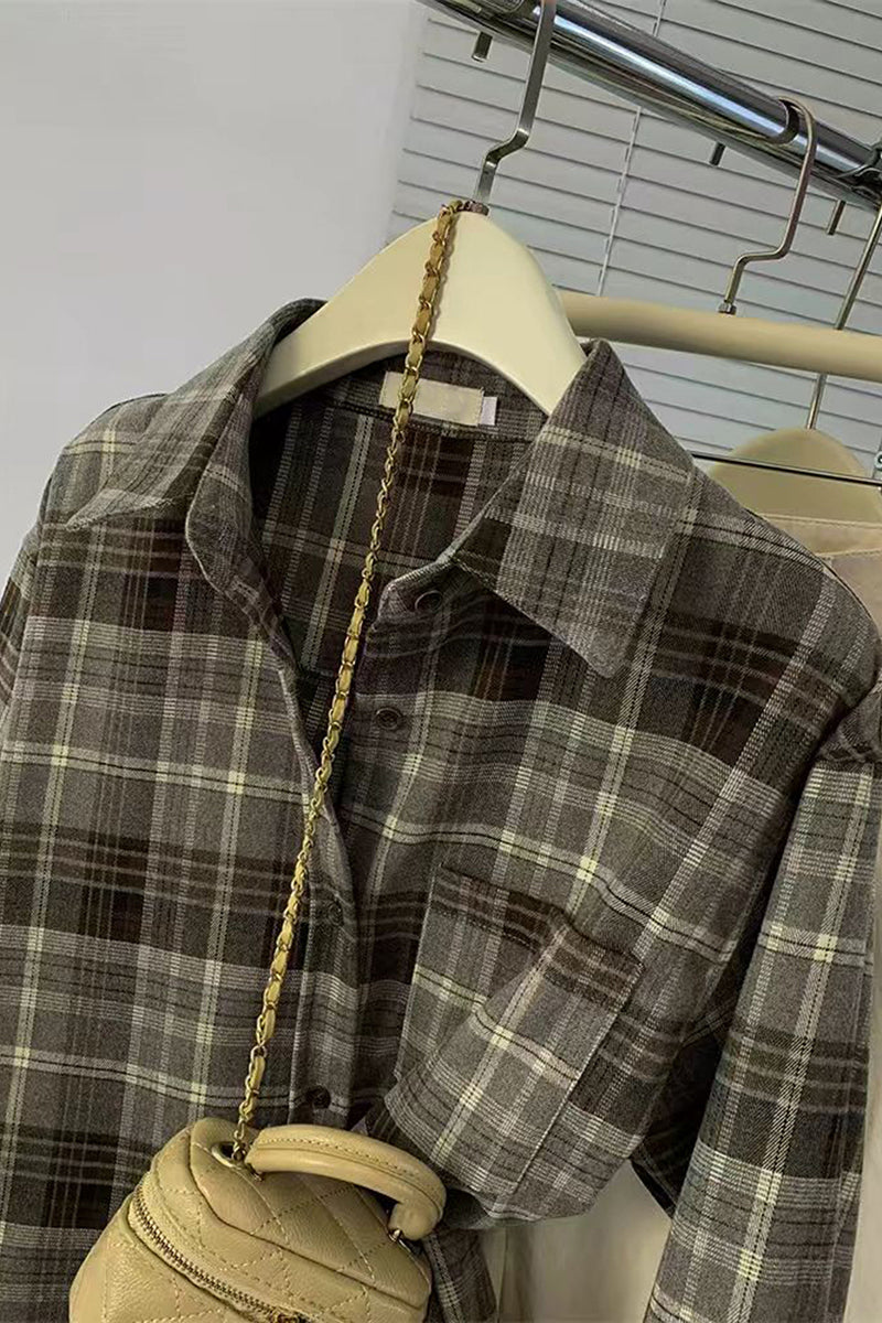 Classic Plaid Button-Down Shirt