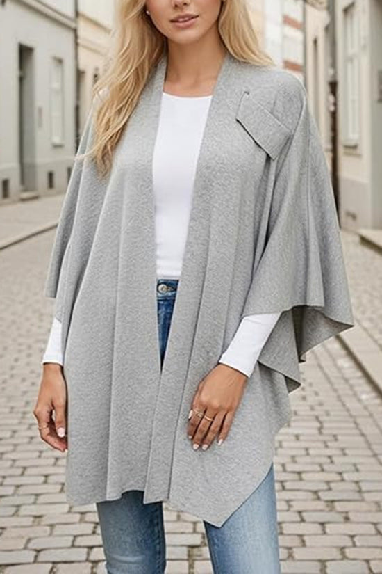 Elegant Draped Cardigan