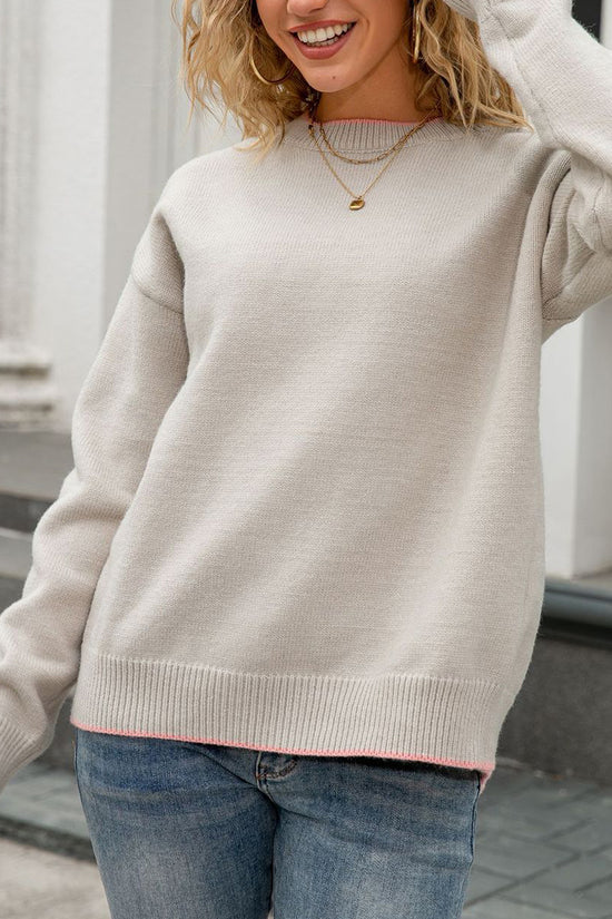 Casual Chic Crew Neck Sweater