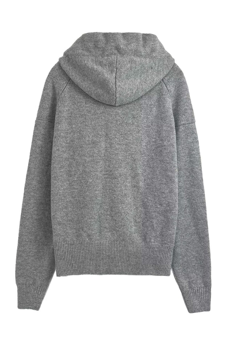 Chic Bow-Tie Hooded Sweatshirt