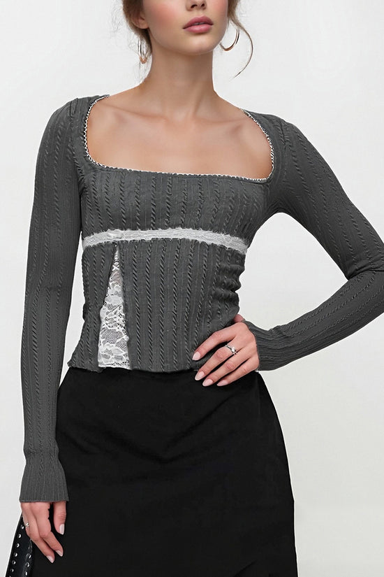Stylish Long Sleeve Bodycon Top