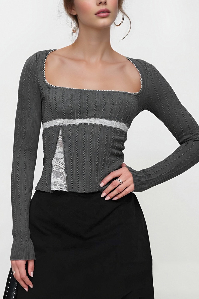 Stylish Long Sleeve Bodycon Top