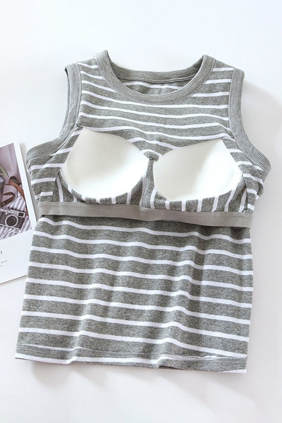 Striped Sleeveless Tank Top