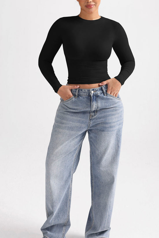 Long Sleeve Fitted T-Shirt