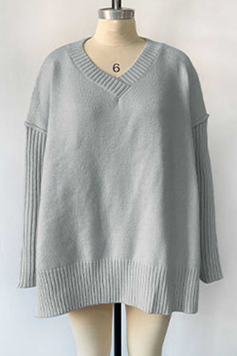 Cozy Oversized V-Neck Sweater