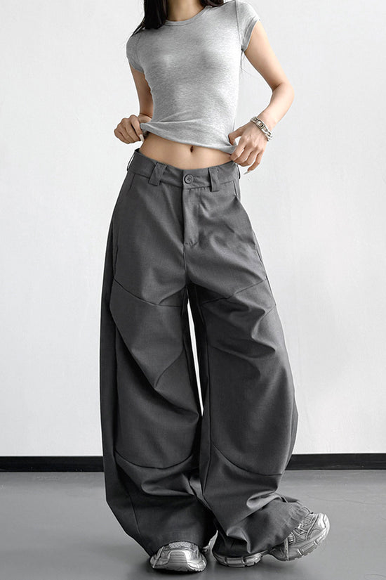 Wide-Leg Casual Pants