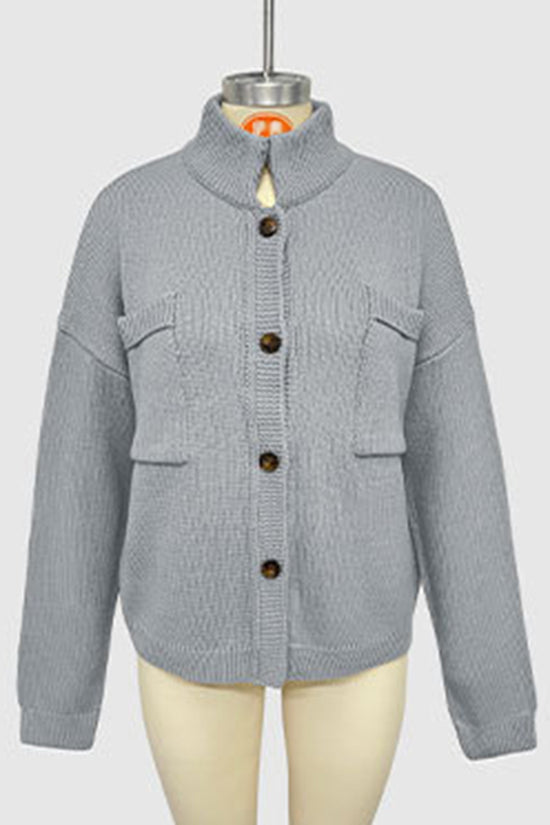 Button-Up Pocket Cardigan
