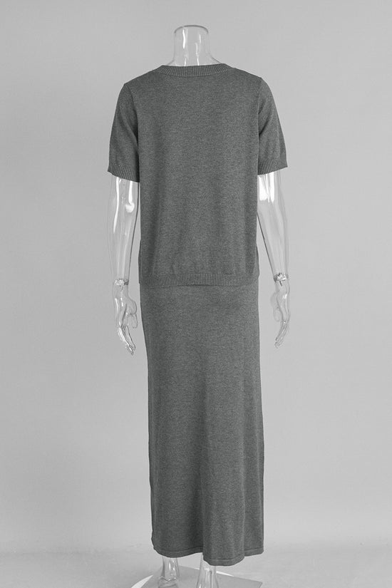 Elegant Two-Piece Skirt Set
