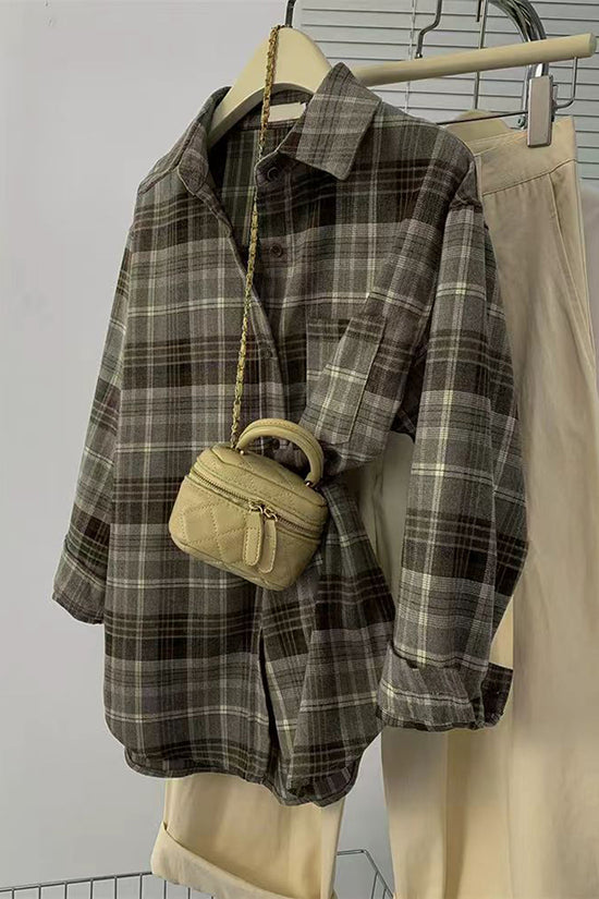 Classic Plaid Button-Down Shirt