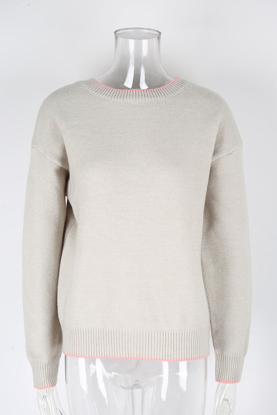 Casual Chic Crew Neck Sweater