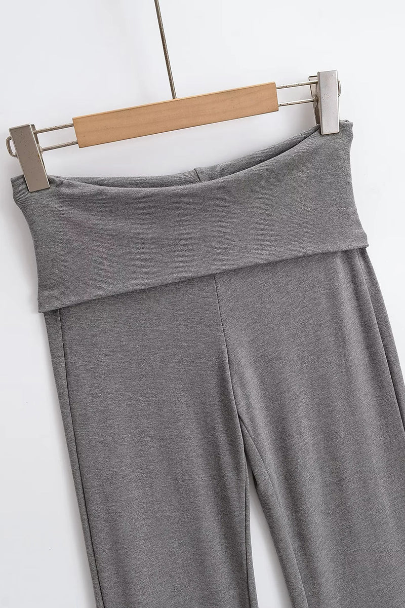Flared Pants with Waist Detail