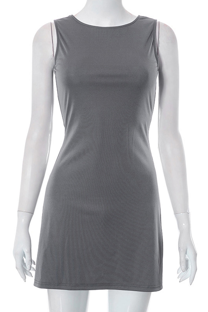 Sleek Sleeveless Casual Bodycon Dress