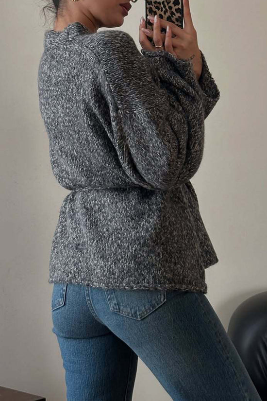 Cozy Knit Belted Cardigan