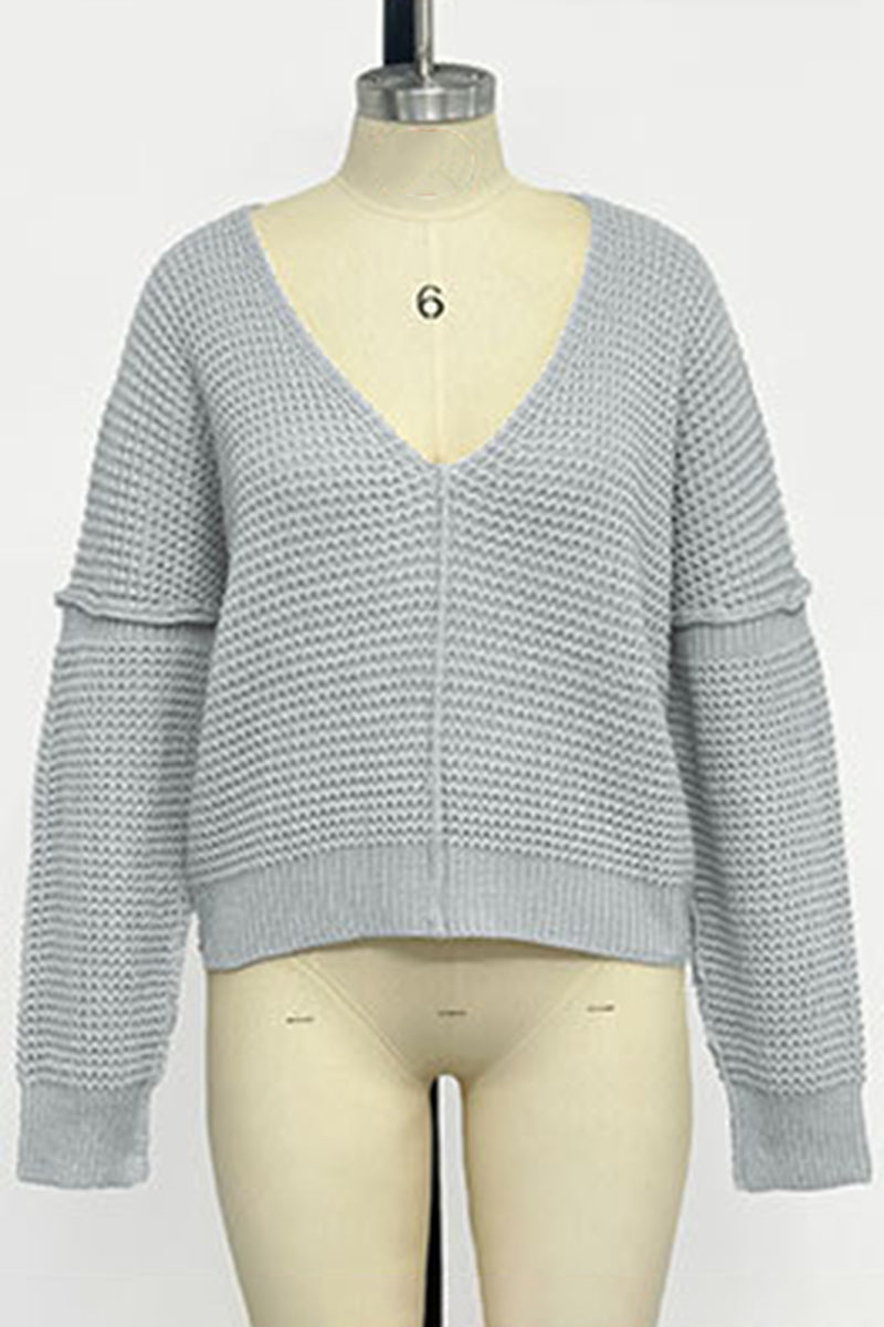 Off-Shoulder Waffle Knit Sweater
