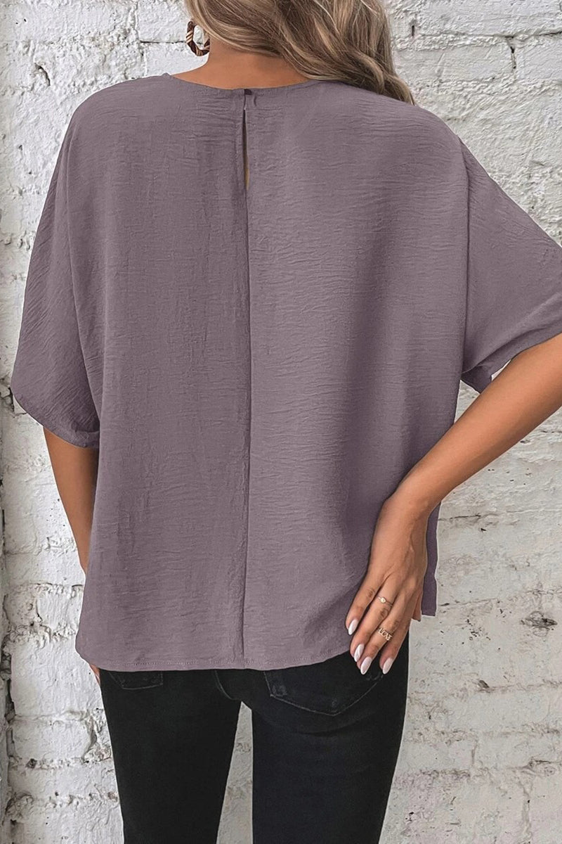 Casual Tie-Front T-Shirt
