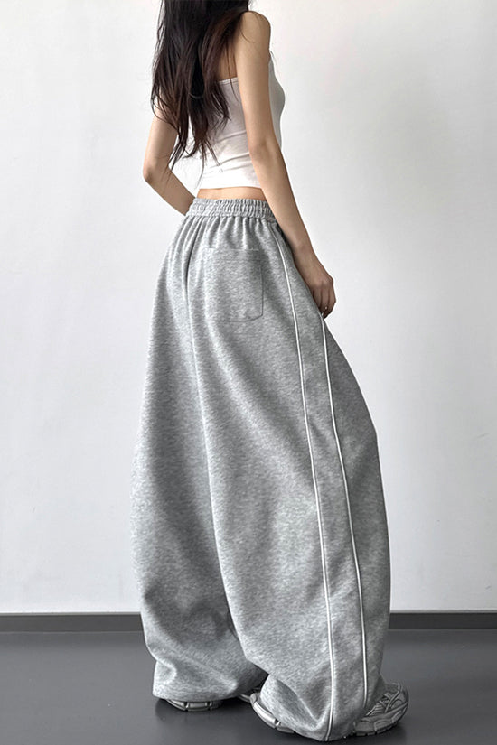 Relaxed Wide-Leg Casual Pants