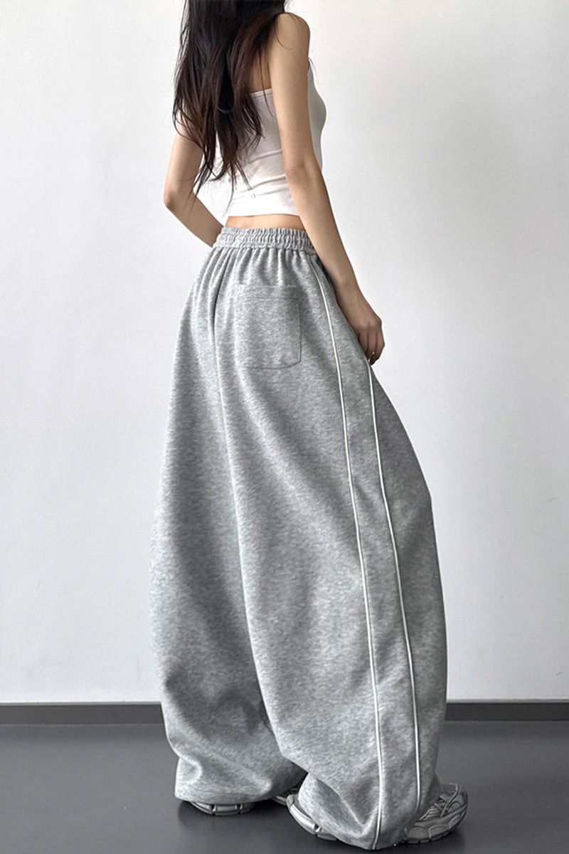 Relaxed Wide-Leg Casual Pants