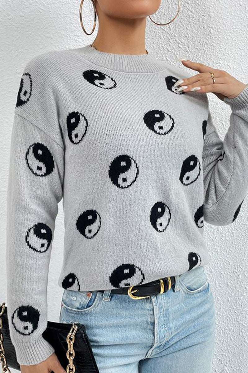 Cozy Mushroom Pattern Sweater