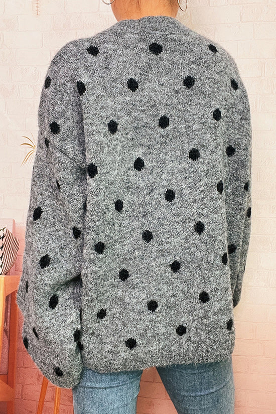 Polka Dot Oversized Sweater