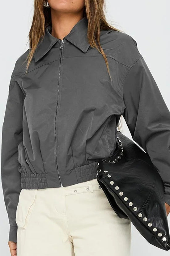 Chic Zip-Up Casual Jacket