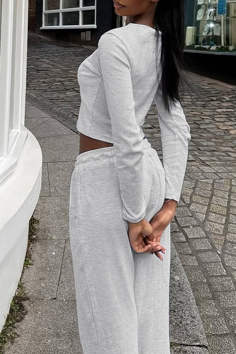 Long Sleeve Casual Pants Set