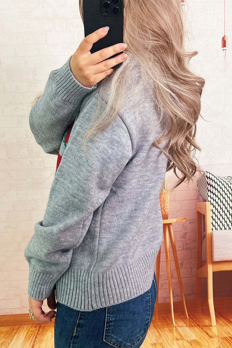 Tomato Pattern Sweater