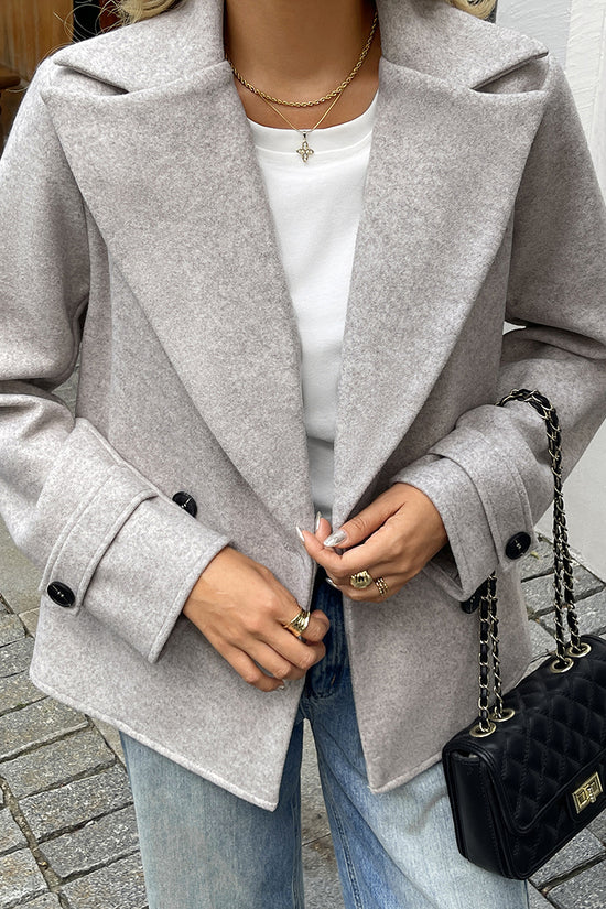 Classic Double-Breasted Blazer Jacket