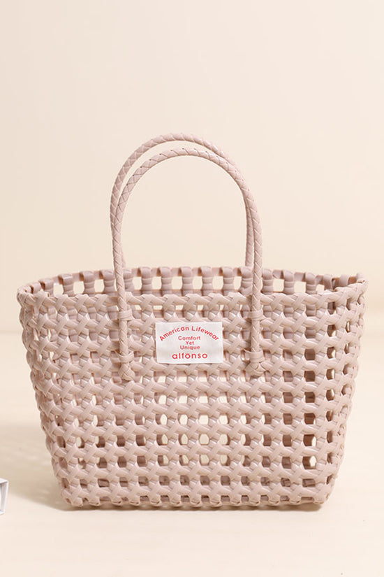Woven Tote Bag with Handles