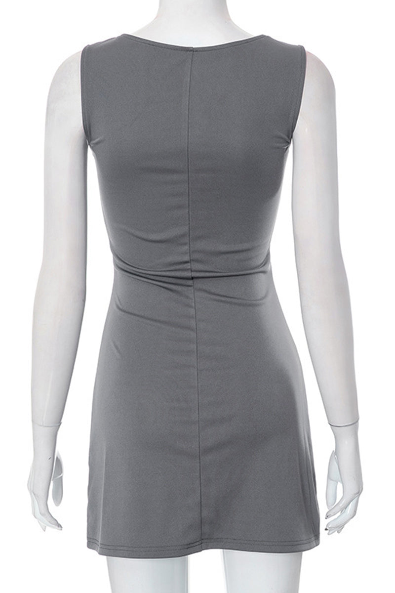 Sleek Sleeveless Casual Bodycon Dress