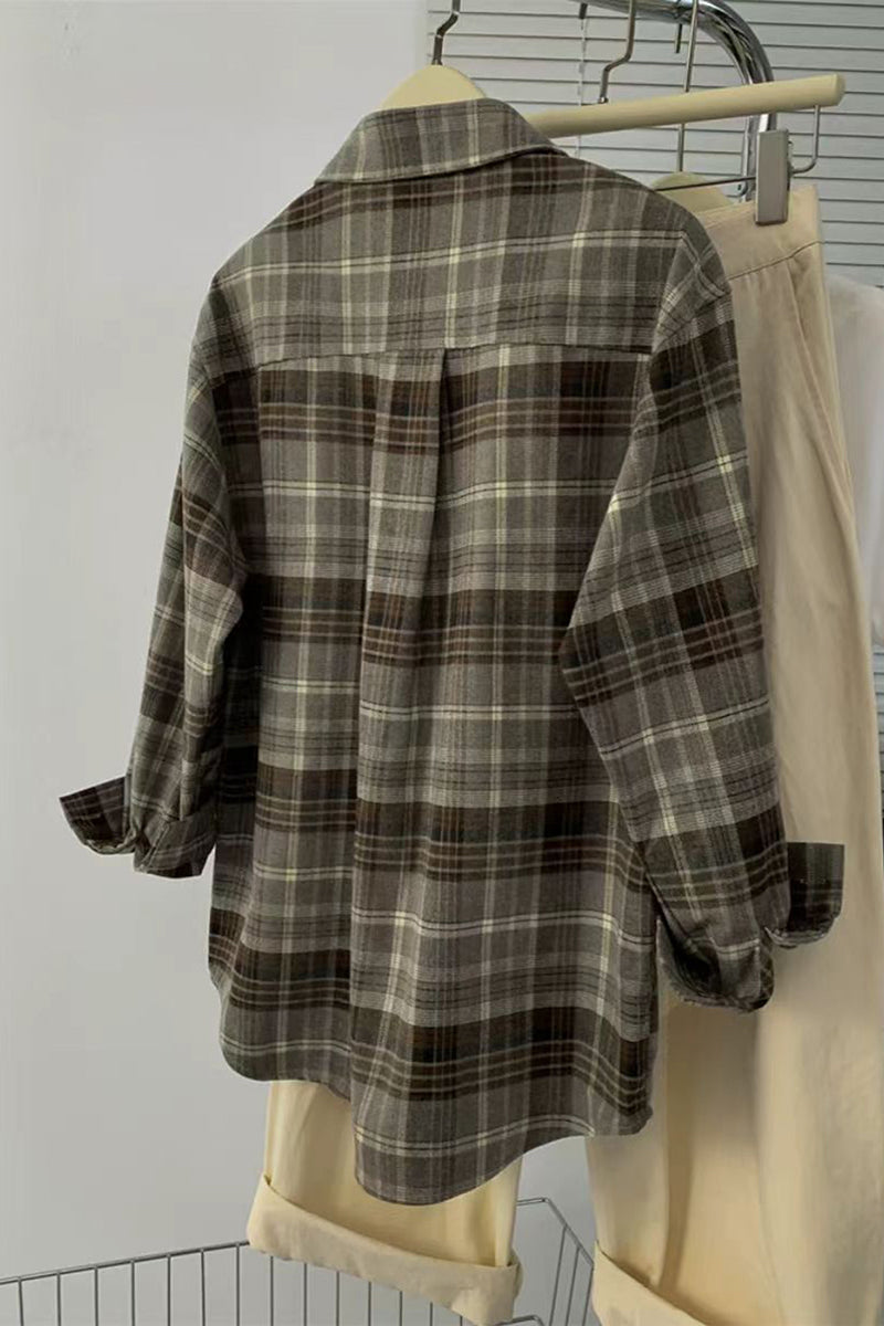 Classic Plaid Button-Down Shirt