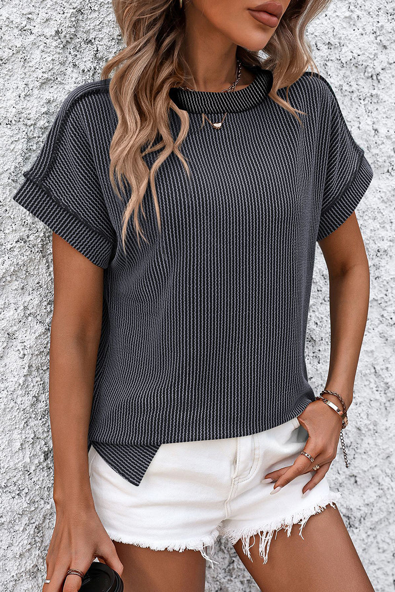 Relaxed Fit Textured T-Shirt