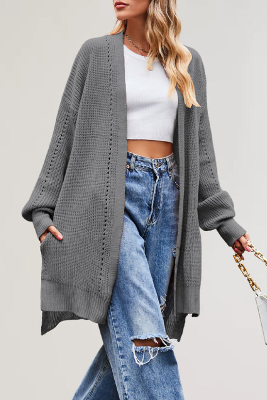Cozy Longline Cardigan with Open Front