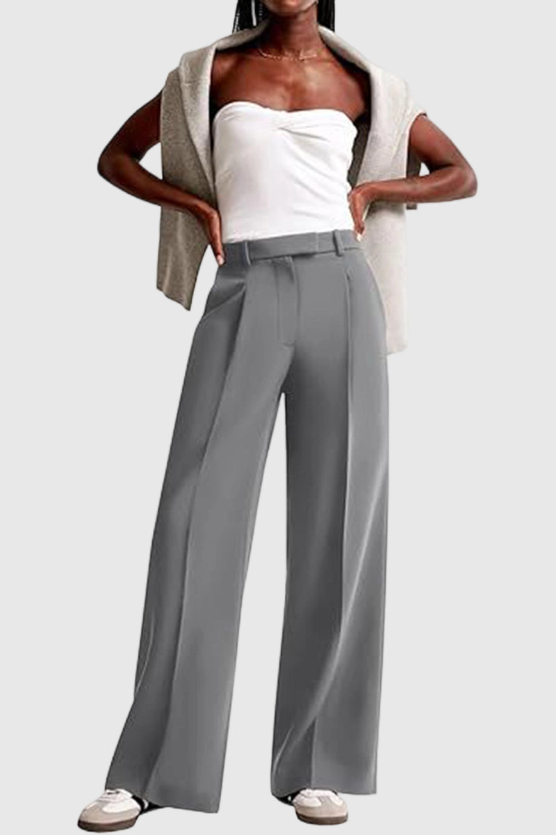Wide-Leg Relaxed Fit Casual Pants